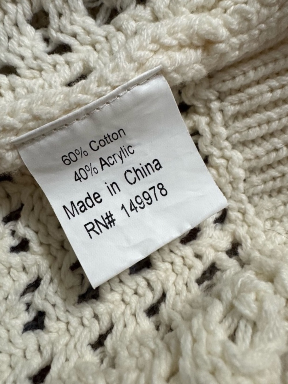ELSIE & ZOOEY BOHO STYLE SWEATER SIZE M/L - Picture 3 of 8